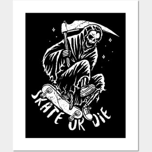 Skate or Die with Mr Death Posters and Art